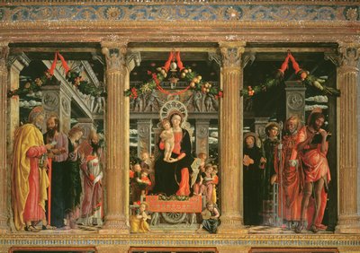 Altarpiece of St. Zeno of Verona, 1456-60 (detail) by Andrea Mantegna